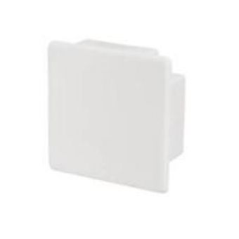 White Plastic Stop End Cap for Trunking 25mm x 15mm